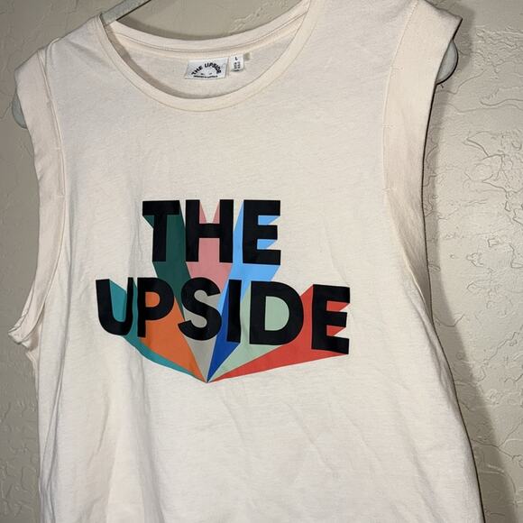 The upside graphic copped muscle tank - Picture 7 of 7